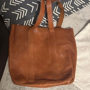 Brown Leather Tote Bag